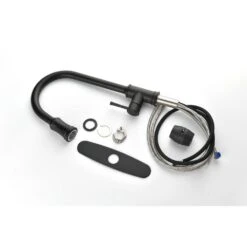 Single Handle Touch Pull Down Sprayer Kitchen Faucet In Matte Black -Tahanbath matte black tahanbath pull down kitchen faucets y w928 50259 4f 1000