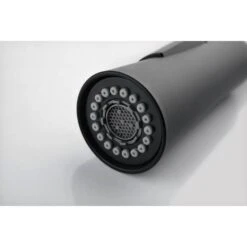 17.13 In Matte Black Kitchen Faucet With Soap Dispenser Single Handle 360 Degree Spout Swivel Kitchen Sink Faucet -Tahanbath matte black tahanbath pull down kitchen faucets z t3177p277522 76 1000