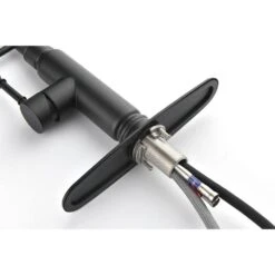 21 In. Touch Kitchen Faucet With Pull Down Sprayer In Black 360° Spout Swivel -Tahanbath matte black tahanbath pull down kitchen faucets z w2287p143151 4f 1000