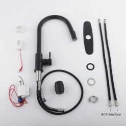 Touch Kitchen Faucet With Pull Down Sprayer -Tahanbath matte black tahanbath pull down kitchen faucets z w2287p182871 fa 1000