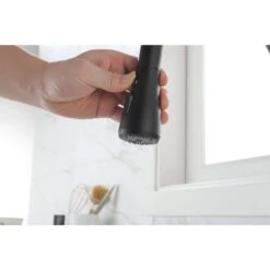 12 In. Kitchen Faucet With 360° Spout Swivel Pull Out Spraye In Matte Black -Tahanbath matte black tahanbath pull out kitchen faucets z w2287p184793 1f 1000