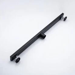 2.75 In W X 36 In D Stainless Steel Decorative Drain Cover With Matte Black -Tahanbath matte black tahanbath shower drains q pzz 7001h 36 4f 1000