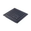 6 In W X 6 In D Stainless Steel Decorative Drain Cover With Matte Black