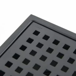 4 In. Square Shower Floor Drain -Tahanbath matte black tahanbath shower drains z w928p225883 1f 1000