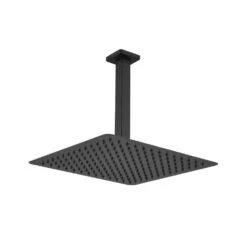 No Handle Rain Shower Head 1-Spray Shower Faucet 2.5 GPM With High Pressure Rainfall In. Matte Black