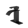 Waterfall Spout Single Handle Bathroom Sink Faucet
