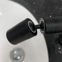 Waterfall Spout Single Handle Bathroom Sink Faucet -Tahanbath matte black tahanbath single hole bathroom faucets z w2287p154572 76 1000