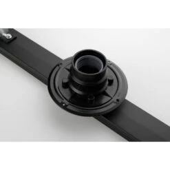 28 In. Linear Shower Drain With Removable Quadrato Pattern Grate In Matte Black -Tahanbath matte black tahanbath sink strainers y w2287 s00007 4f 1000