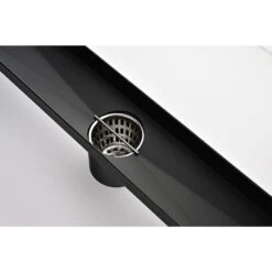 24 In. Square Shower Floor Drain With Flange, Pattern Grate Removable, Food-Grade SUS 304 Stainless Steel -Tahanbath matte black tahanbath sink strainers y w2287 s00012 1f 1000