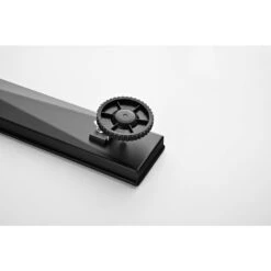 24in Square Shower Floor Drain With Flange, Pattern Grate Removable, Food-Grade SUS 304 Stainless Steel In Matte Black -Tahanbath matte black tahanbath sink strainers y w928 s00030 fa 1000