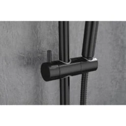 Eco-Performance Handheld Shower With 28 In. Slide Bar And 59 In. Hose In Matte Black -Tahanbath matte black tahanbath wall bar shower kits z w2287p182866 d4 1000
