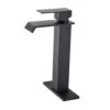 Single Wall Mounted Bathroom Faucet In Matte Black