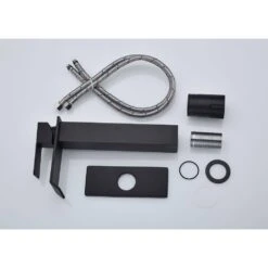 Single Wall Mounted Bathroom Faucet In Matte Black -Tahanbath matte black tahanbath wall mounted faucets z th1028hmb fa 1000