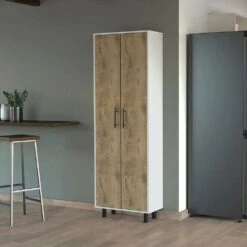 23.62 In. W X 11.81 In. D X 71.10 In. H Multicolor Wood Freestanding Linen Cabinet With 5-Shelves In Multicolor -Tahanbath multicolor tahanbath linen cabinets ct xl p148775 31 1000