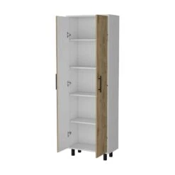 23.62 In. W X 11.81 In. D X 71.10 In. H Multicolor Wood Freestanding Linen Cabinet With 5-Shelves In Multicolor -Tahanbath multicolor tahanbath linen cabinets ct xl p148775 44 1000
