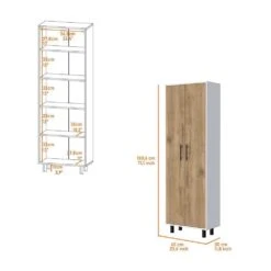 23.62 In. W X 11.81 In. D X 71.10 In. H Multicolor Wood Freestanding Linen Cabinet With 5-Shelves In Multicolor -Tahanbath multicolor tahanbath linen cabinets ct xl p148775 c3 1000