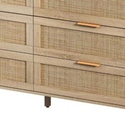 15.75 In. Wx 51.18 In. Dx 29.53 In. H Multi-Colored Particle Board Freestanding Linen Cabinet In Natural -Tahanbath natural tahanbath linen cabinets z w75784346 44 1000