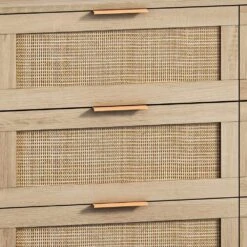 43.31 In. 6-Drawers Rattan Storage Cabinet Rattan Drawer, For Bedroom, Living Room, Natural -Tahanbath natural tahanbath pantry organizers z w75784347 fa 1000