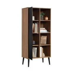Freestanding Storage Cabinet, Natural Walnut Finish -Tahanbath natural walnut tahanbath pantry organizers z w2896p215181 44 1000