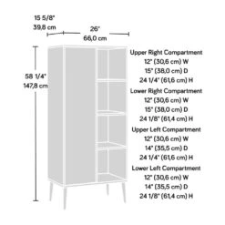 Freestanding Storage Cabinet, Natural Walnut Finish -Tahanbath natural walnut tahanbath pantry organizers z w2896p215181 4f 1000