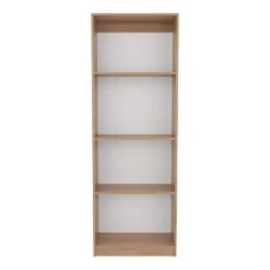 11.80 In. W X 24.70 In. D X 71.10 In. H Natural Freestanding Linen Cabinet With 4 Shelves In Natural