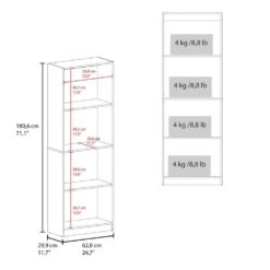 11.80 In. W X 24.70 In. D X 71.10 In. H Natural Freestanding Linen Cabinet With 4 Shelves In Natural -Tahanbath natural wood tahanbath linen cabinets ct xl p296879 c3 1000