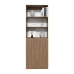 24.72 In. W X 11.77 In. D X 71.10 In. H Natural Wood Freestanding Linen Cabinet With 2-Door In Natural -Tahanbath natural wood tahanbath linen cabinets ct xl p296881 40 1000