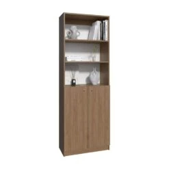 24.72 In. W X 11.77 In. D X 71.10 In. H Natural Wood Freestanding Linen Cabinet With 2-Door In Natural -Tahanbath natural wood tahanbath linen cabinets ct xl p296881 c3 1000