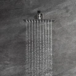 Single Handle 1-Spray Shower Faucet 2 1.8 GPM In Cement Nickel -Tahanbath nickel tahanbath shower faucets z tmsf10lyj 2w02bn c3 1000