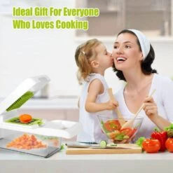 12-in-1 Vegetable Chopper With Container: Slicer, Dicer, Grater & More -Tahanbath no tahanbath cutting boards z d01027haa6v 1d 1000