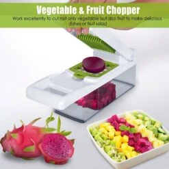 12-in-1 Vegetable Chopper With Container: Slicer, Dicer, Grater & More -Tahanbath no tahanbath cutting boards z d01027haa6v 1f 1000