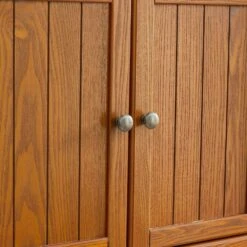 72.4 In. Tall Oak Storage Cabinet: 8 Doors, 4 Shelves For Living Room, Kitchen, Dining Room And Office -Tahanbath oak tahanbath pantry organizers z w1758p211012 76 1000