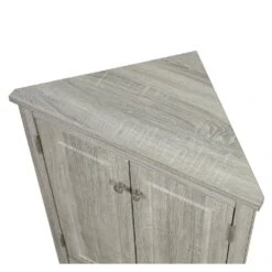 Oak Triangle Bathroom Storage Cabinet With Adjustable Shelves Freestanding Floor Cabinet For Home Kitchen -Tahanbath oak tahanbath pantry organizers z wf291467aal 1d 1000