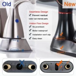 4 In. 2-Handle Bathroom Faucet With Pop-Up Drain And Supply Hoses In Oil Rubbed Bronze -Tahanbath oil rubbed bronze centerset bathroom faucets x dr 4011b orb 1f 1000