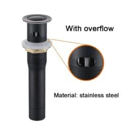 4 In. 2-Handle Bathroom Faucet With Pop-Up Drain And Supply Hoses In Oil Rubbed Bronze -Tahanbath oil rubbed bronze centerset bathroom faucets x dr 4011b orb fa 1000