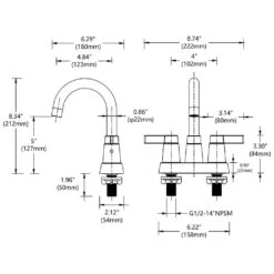 4 In. Centerset 2-Handle Bathroom Sink Faucet Vanity Faucet Bathroom Faucet In Oil Rubbed Bronze -Tahanbath oil rubbed bronze centerset bathroom faucets x dr 4053 orb fa 1000