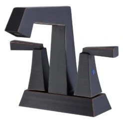 Modern Commercial 4 In. Centerset Vanity Faucet 3 Hole Bathroom Faucet In Oil Rubbed Bronze -Tahanbath oil rubbed bronze centerset bathroom faucets x dr 4069 orb 76 1000