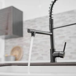 Single Handle Pull Down Sprayer Kitchen Faucet Single-Hole Brass Sink Basin Faucet In Oil Rubbed Bronze -Tahanbath oil rubbed bronze pull down kitchen faucets x xy 191 33orb 50 1 us 44 1000