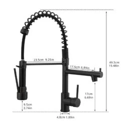 Single Handle Pull Down Sprayer Kitchen Faucet Single-Hole Brass Sink Basin Faucet In Oil Rubbed Bronze -Tahanbath oil rubbed bronze pull down kitchen faucets x xy 191 33orb 50 1 us fa 1000
