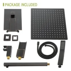 Single Handle 1-Spray Tub And Shower Faucet 1.8 GPM In Oil-Rubbed Bronze Valve Included -Tahanbath oil rubbed bronze tahanbath bathtub shower faucet combos z w124381894 44 1000