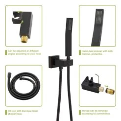 Single Handle 1-Spray Tub And Shower Faucet 1.8 GPM In Oil-Rubbed Bronze Valve Included -Tahanbath oil rubbed bronze tahanbath bathtub shower faucet combos z w124381894 fa 1000