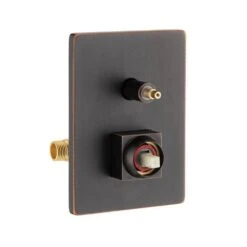 1-Spray Patterns Shower Head With Dual Wall Mount 1.5 GPM In Oil Rubbed Bronze -Tahanbath oil rubbed bronze tahanbath dual shower heads y w928 th6006 10orb 4f 1000