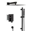 1-Spray Patterns With 1.8 GPM 10 In. Wall Mount Rain Fixed Shower Head In Oil-Rubbed Bronze