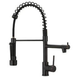 Commercial Kitchen Faucet With Pull Down Sprayer, Single Handle Single Lever Kitchen Sink Faucet