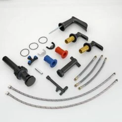 8 In. ORB Widespread Bathroom Sink Faucet With Double Levers, Pop-Up Drain And Hose -Tahanbath oil rubbed bronze tahanbath single hole bathroom faucets z w1932p182994 4f 1000