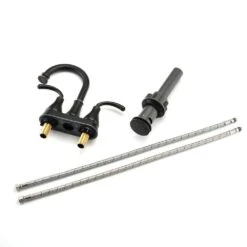 Titus Double Handle Wall Mounted Bathroom Faucet In Oil-Rubbed Bronze -Tahanbath oil rubbed bronze tahanbath wall mounted faucets z w122458636 1f 1000