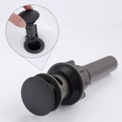 8 In. Widespread 2-Handle Bathroom Faucet With Drain Assembly In Oil Rubbed Bronze -Tahanbath oil rubbed bronze widespread bathroom faucets x dr 3007b orb 1f 1000