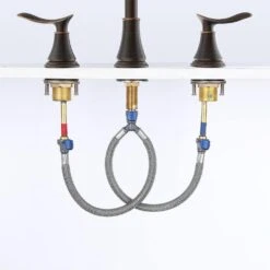 8 In. Widespread 2-Handle Bathroom Faucet With Drain Assembly In Oil Rubbed Bronze -Tahanbath oil rubbed bronze widespread bathroom faucets x dr 3007b orb fa 1000