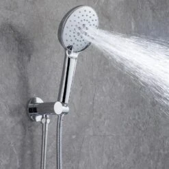 Single Handle 3-Spray High Pressure Tub And Shower Faucet Combo In Polished Chrome (Valve Included) -Tahanbath polished chrome bathtub shower faucet combos w1194 d96203cp zq 76 1000