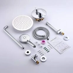 Single Handle 3-Spray High Pressure Tub And Shower Faucet Combo In Polished Chrome (Valve Included) -Tahanbath polished chrome bathtub shower faucet combos w1194 d96203cp zq fa 1000